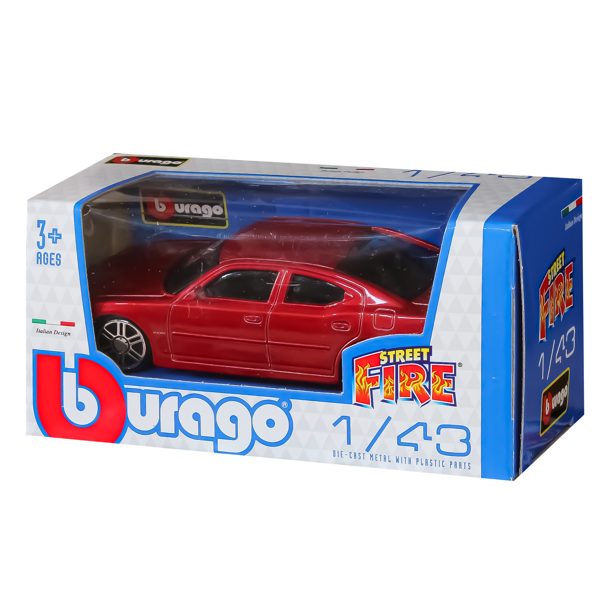 Burago Fire Street Car - 2006 Dodge