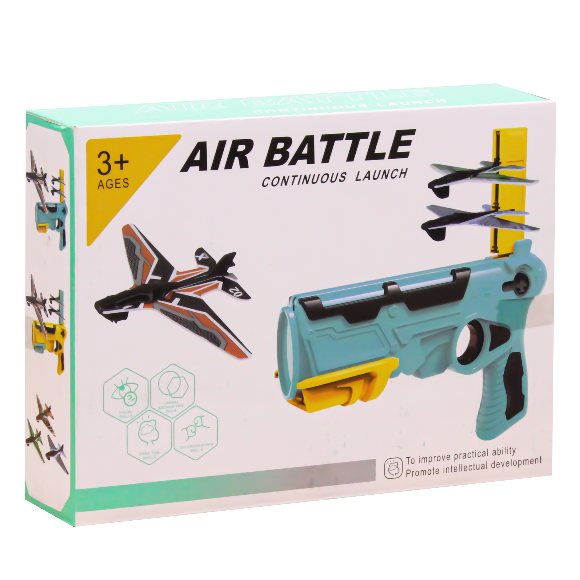 Air Battle Continuous Launch Catapult Plane Toy - Multicolor