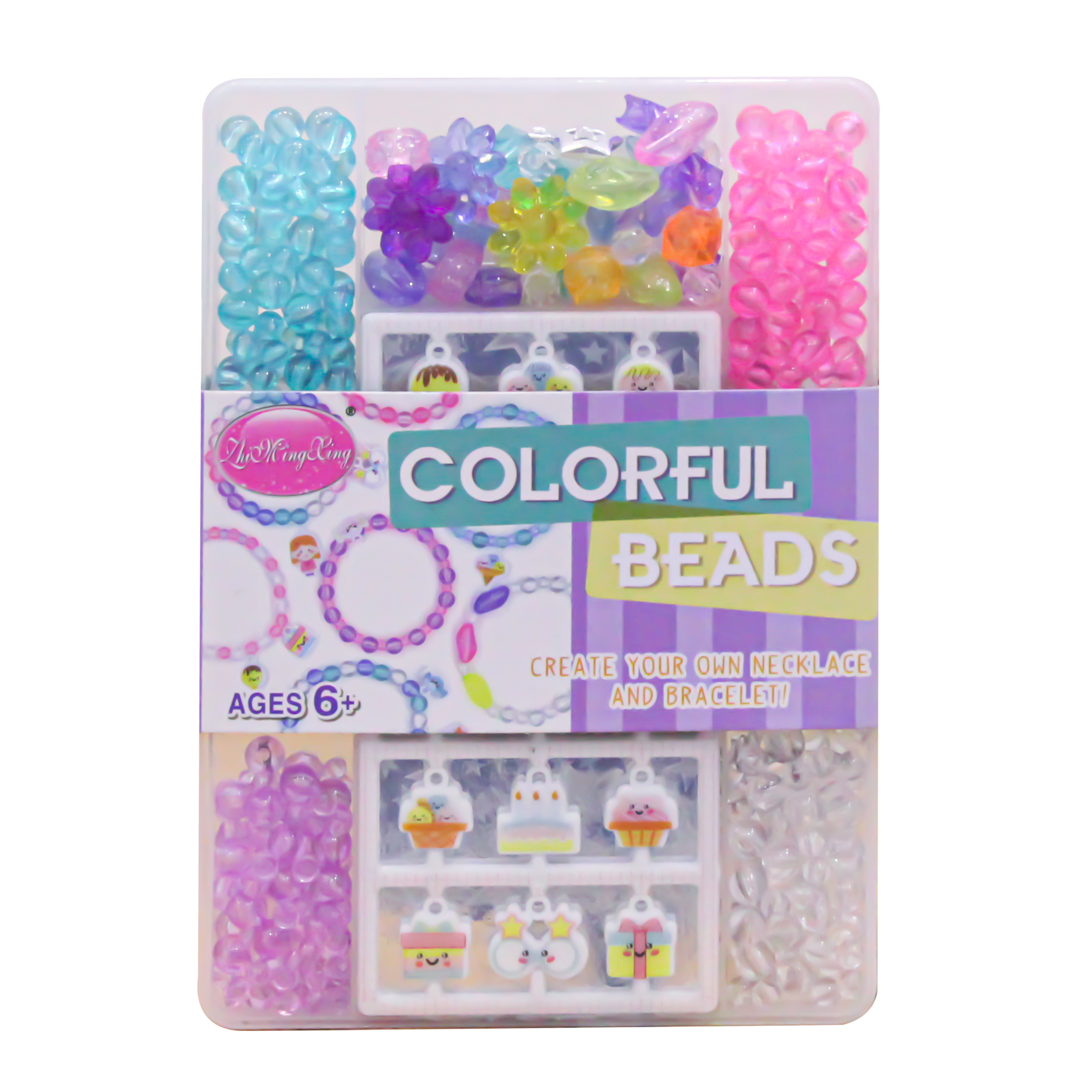 Colorful Beads to create your own Necklace and Bracelet! (Style may vary )