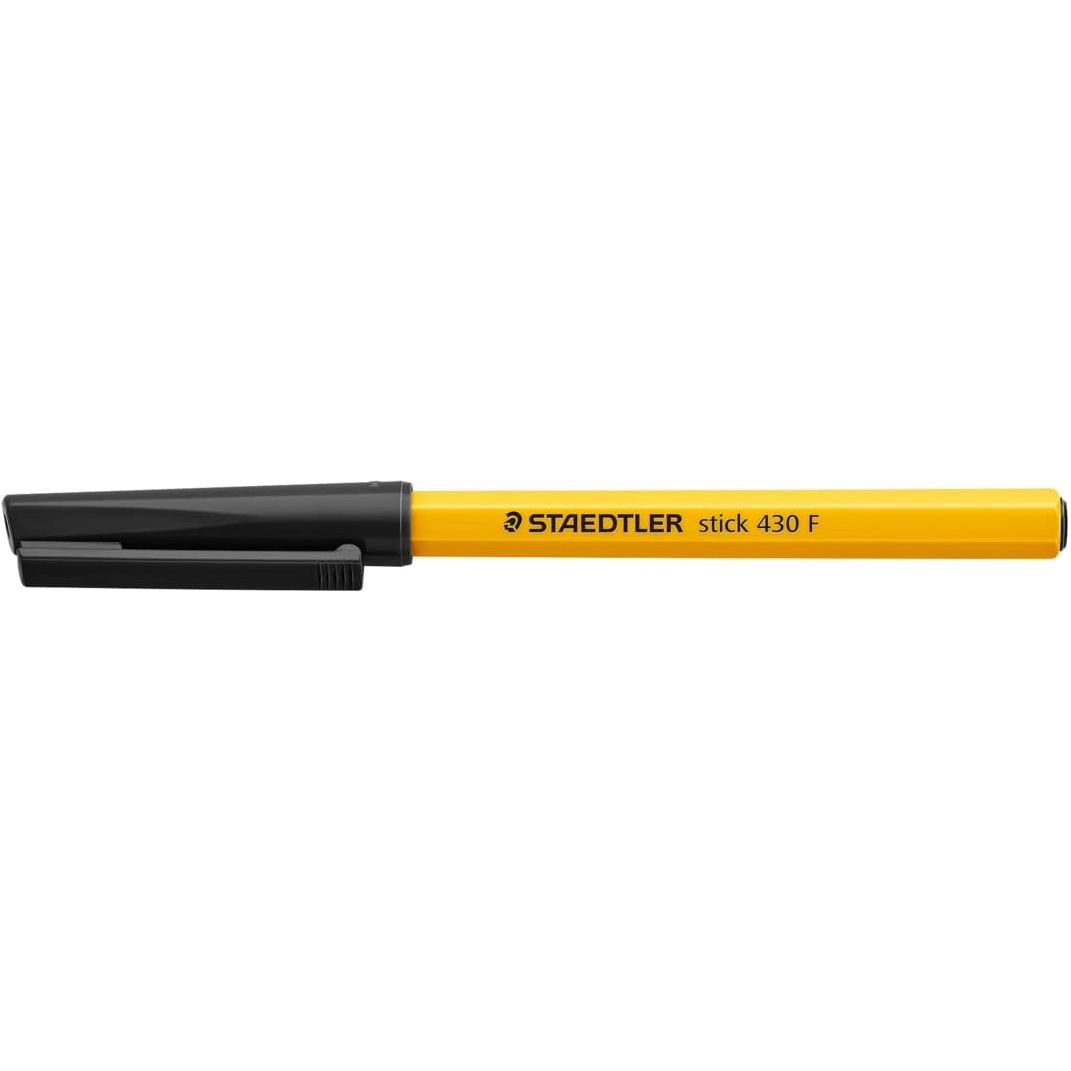 STAEDTLER Medium Stick 430 F-9 Ballpoint Pen Fine, Black