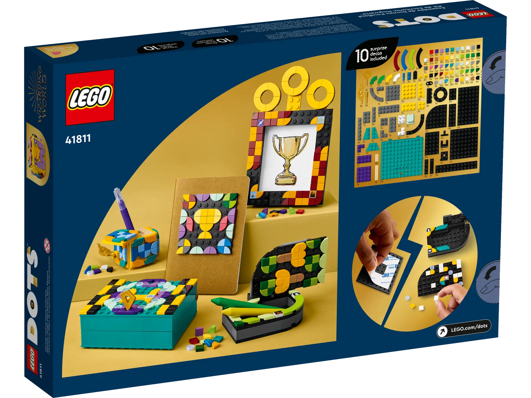 LEGO Dots Hogwarts (TM) Designer Kit 41811 Toy Blocks, Present, Fantasy Gems, Crafts, Boys, Girls, Ages 8 and Up