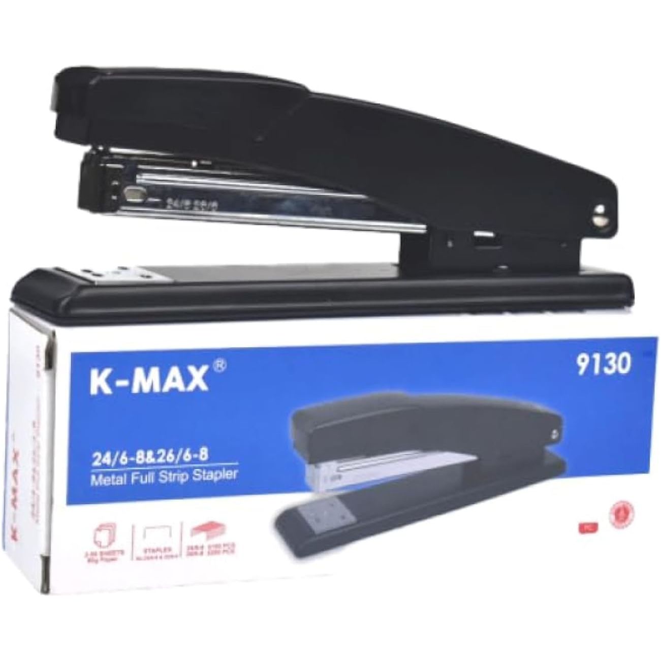 K-Max 9130 Stapler, 24/6-8 & 26/6-8 Staple Size