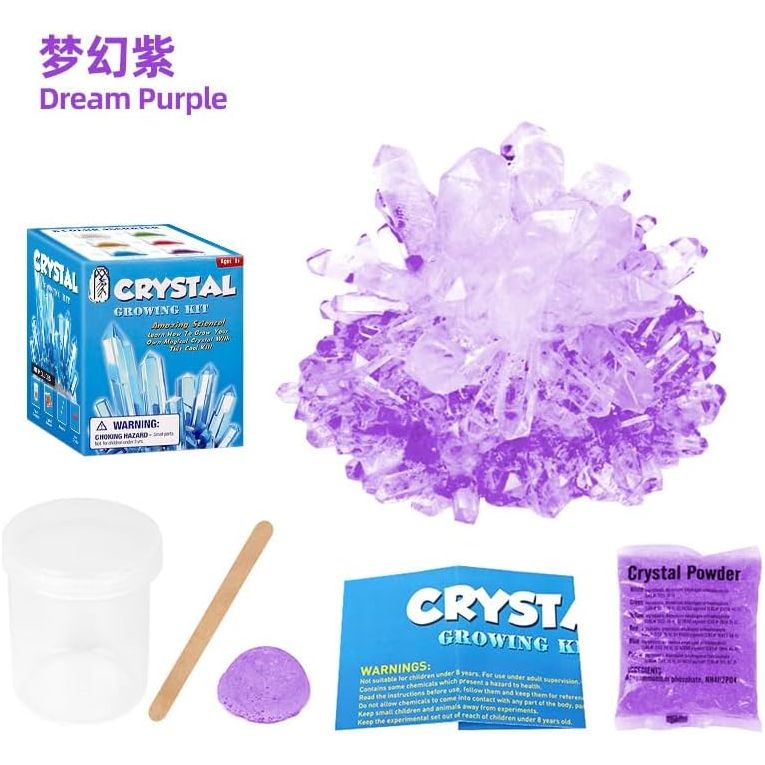 Eduman Crystal Growing Kit, Science experiement for kids G7334/2, 8+
