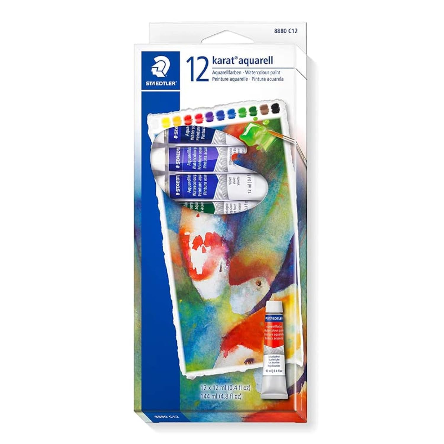 Staedtler Karat Aquarell Watercolour Set 12 x 12ml no. 8880 C12