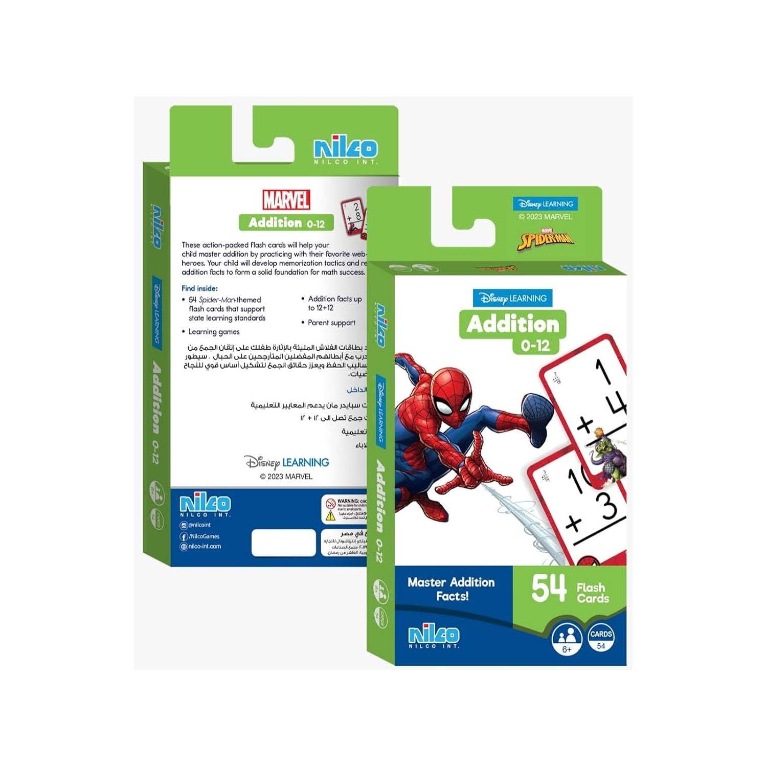 Nilco Learning Flash Cards – Spiderman Addition