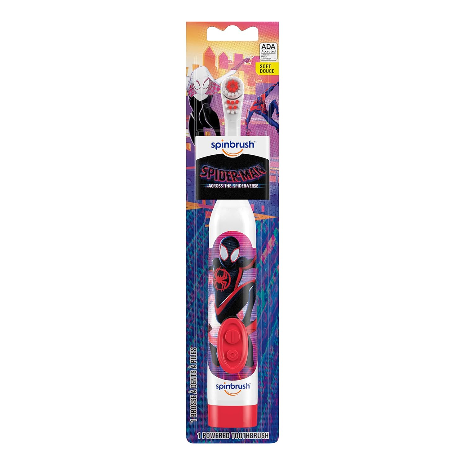 Arm & Hammer Kid's Spinbrush Spiderman Powered Toothbrush, 1 count