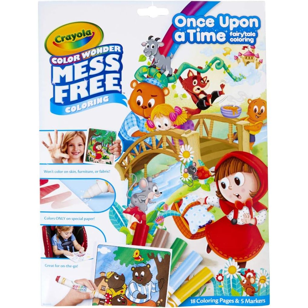 Crayola Color Wonder Fairytales (18 Pages), Mess Free Coloring for Kids & Toddlers