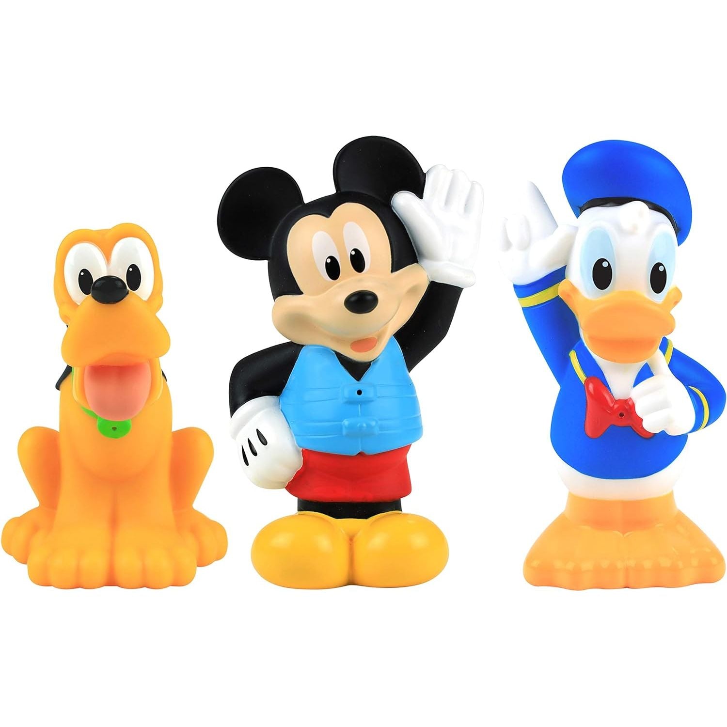 Disney Junior Mickey Mouse Bath Toy Set, Includes Mickey Mouse, Donald Duck, and Pluto Water Toys