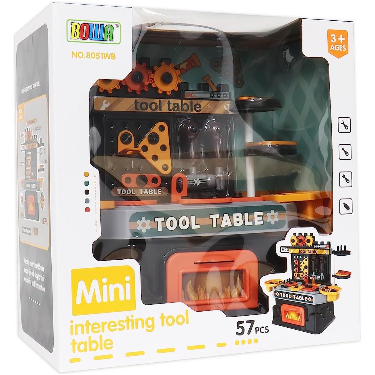 Bowa Mini Interesting Tools Table Set, 57Pcs - 8051WB