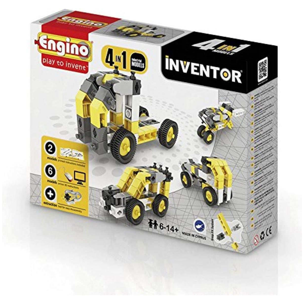 Engino Inventor 4 Models Industrial PB14-434 - Yellow