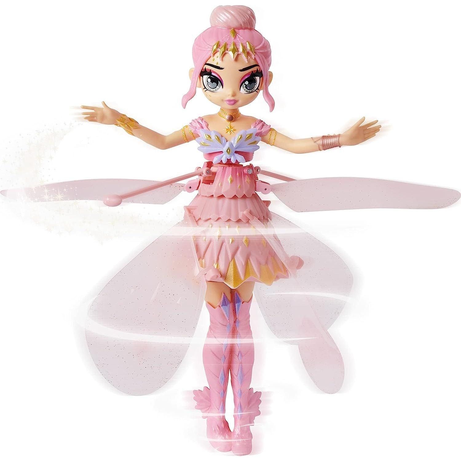Hatchimals Pixies, Crystal Flyers Pink Magical Flying Pixie Toy Doll - BumbleToys - 6+ Years, Girls, Miniature Dolls & Accessories, OXE, Pre-Order