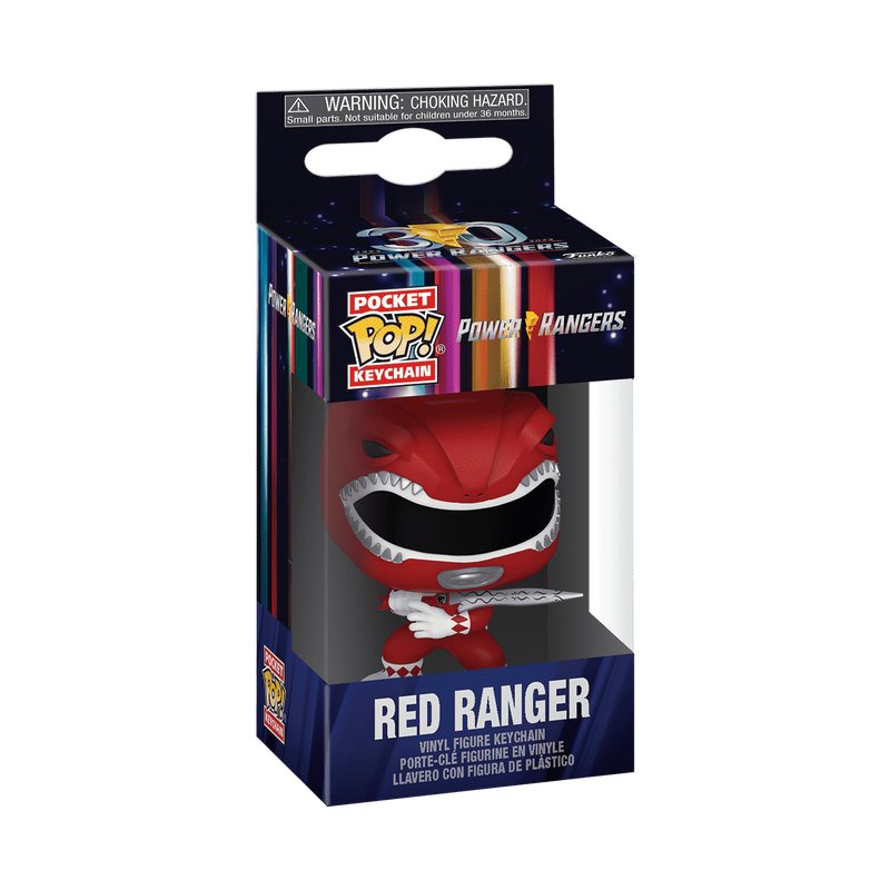 Funko Keychain Power Rangers  - Red Ranger (30TH ANNIVERSARY)