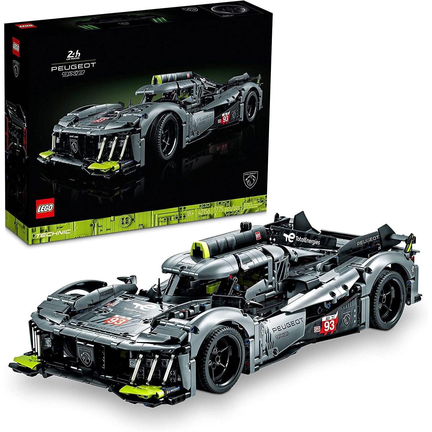 LEGO Technic Peugeot 9X8 24H Le Mans Hybrid Hypercar 42156 Collectible Race Car Building Kit for Adults and Teens, 1:10 Scale Racing Car Model - BumbleToys - 18+, 5-7 Years, Boys, Clearance, LEGO, OXE, Pre-Order, Technic