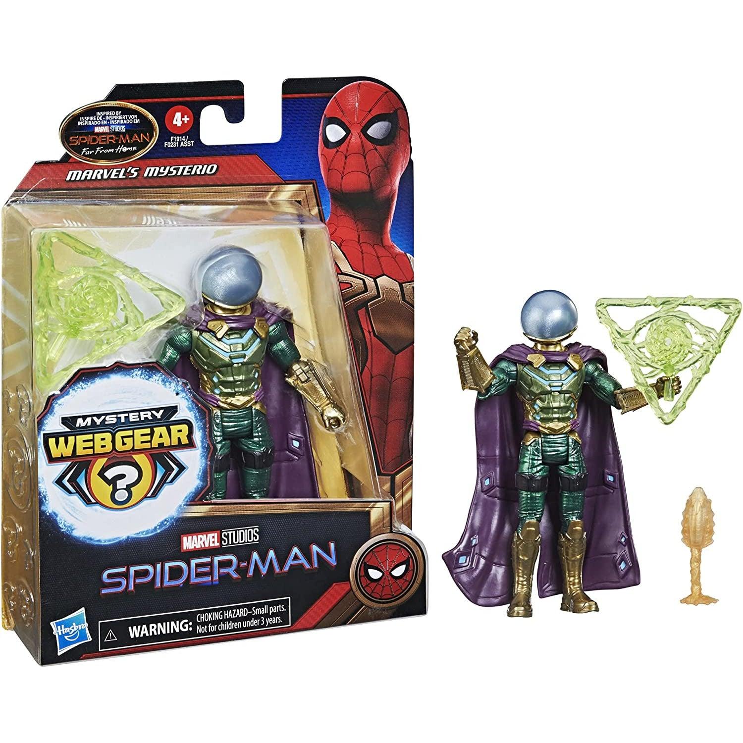 Hasbro Marvel Studios Spider-Man Mystery Web Gear Marvel's Mysterio Action Figure - 6-Inch - BumbleToys - 5-7 Years, Action Figures, Avengers, Boys, Eagle Plus