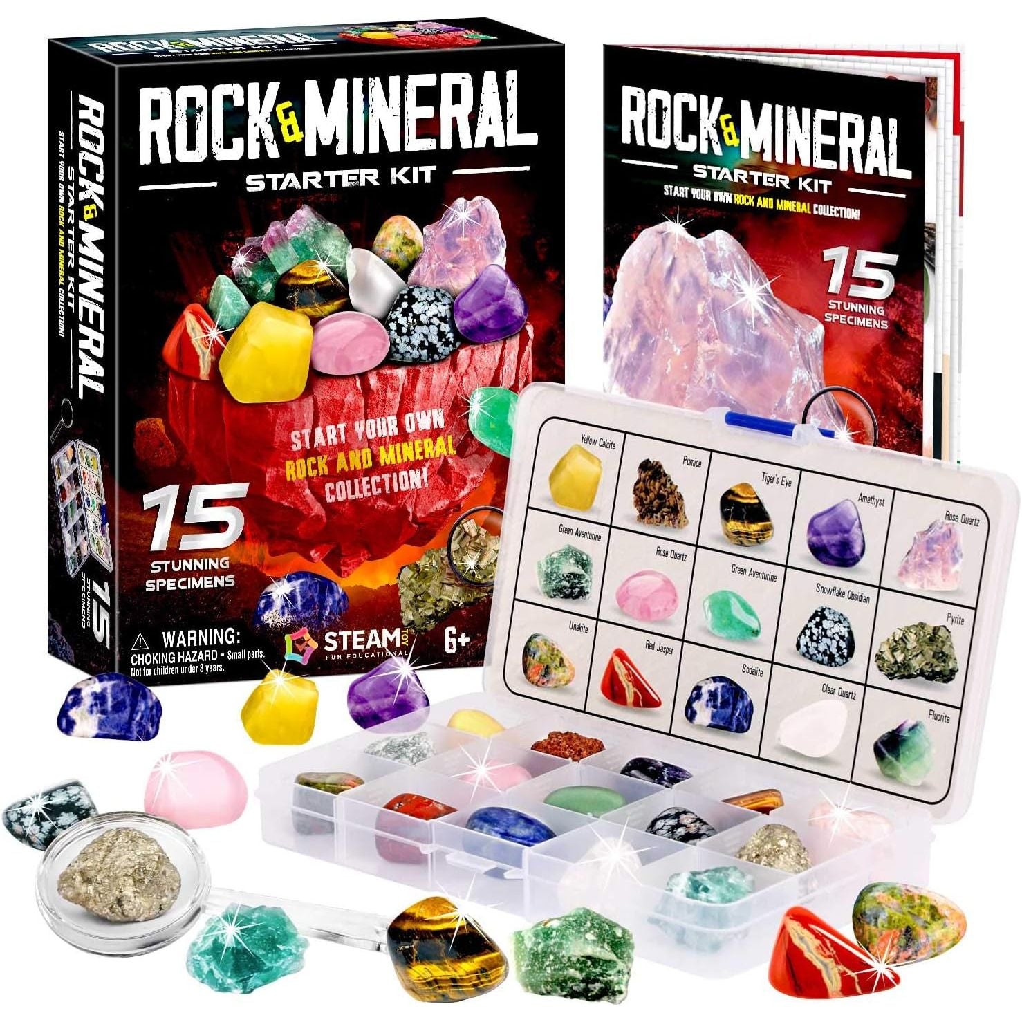 Eduman Rock & Mineral Starter Kit EDM058, 6+