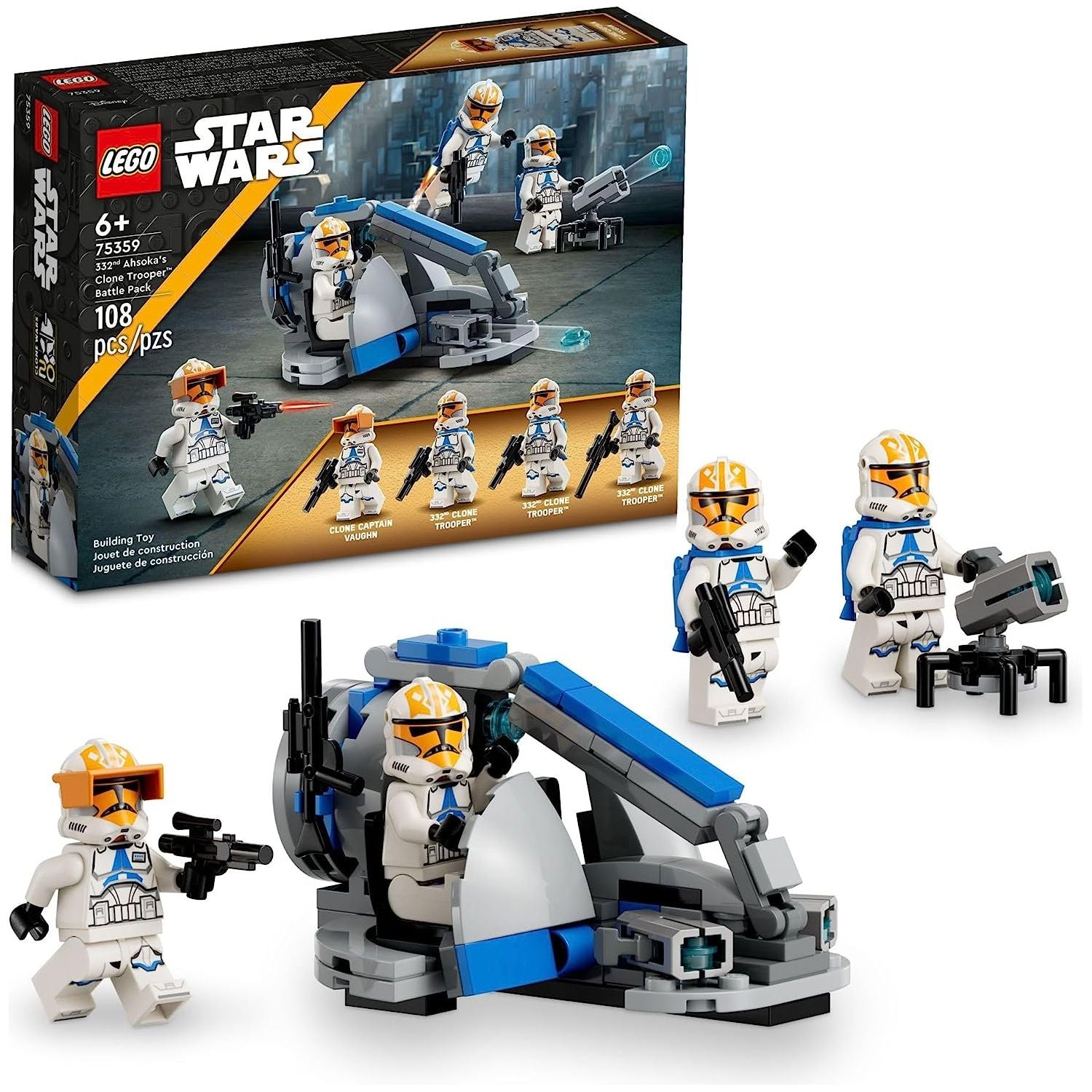 LEGO Star Wars 332nd Ahsoka’s Clone Trooper Battle Pack 75359 Building Toy Set