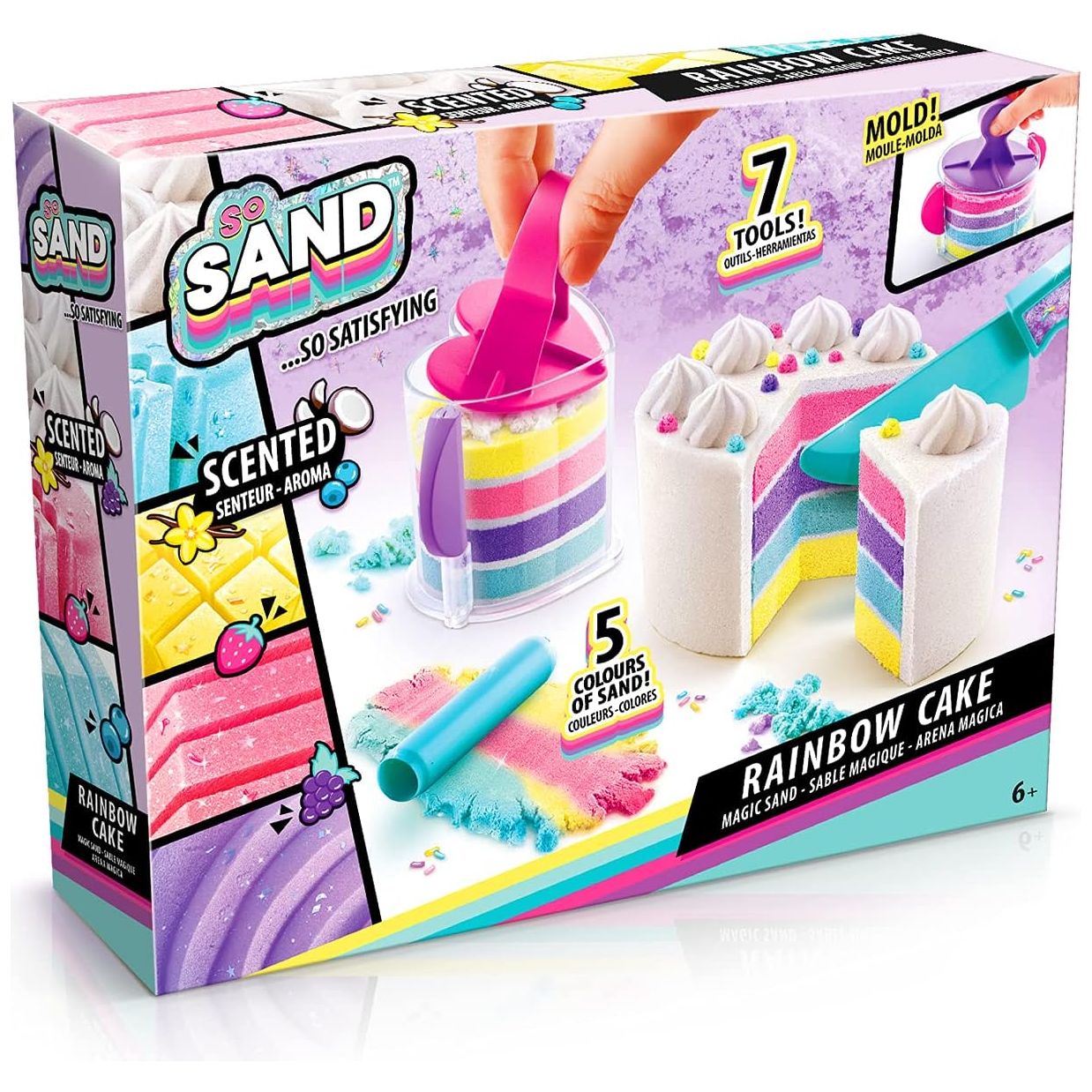 Canal Toys So Sand DIY Activity Kit Rainbow Cake