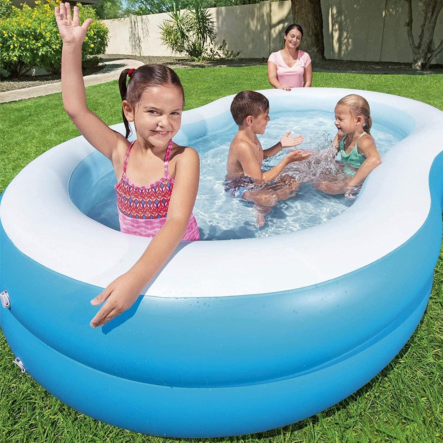 Bestway 54117 The Big Lagoon Family Pool for Kids - blue - BumbleToys - 2-4 Years, 5-7 Years, Boys, Eagle Plus, Floaters, Girls, Sand Toys Pools & Inflatables