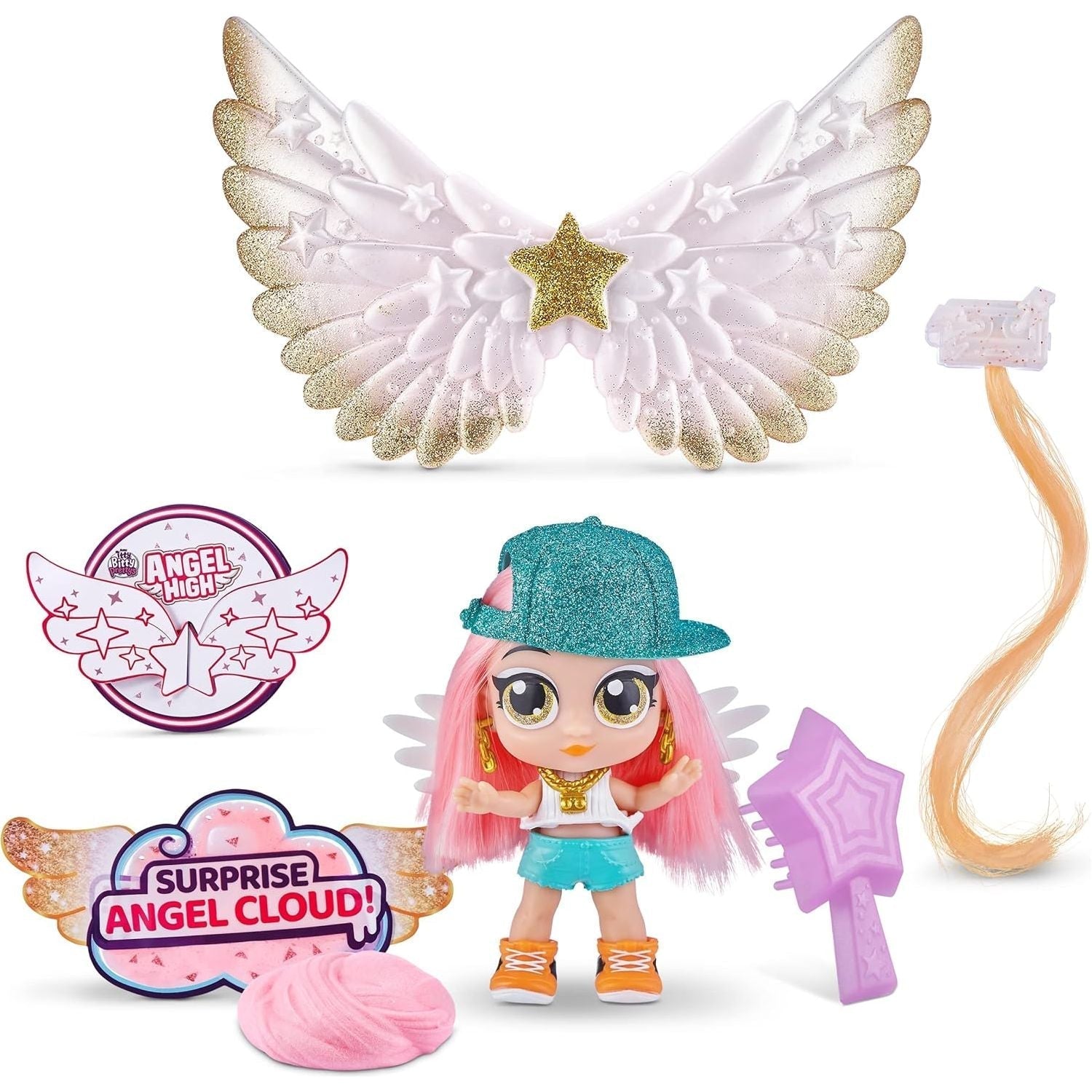 United Pacific Designs 9710 Zuru Itty Bitty Pretty's Pink Hair Angel Surprise Series 1