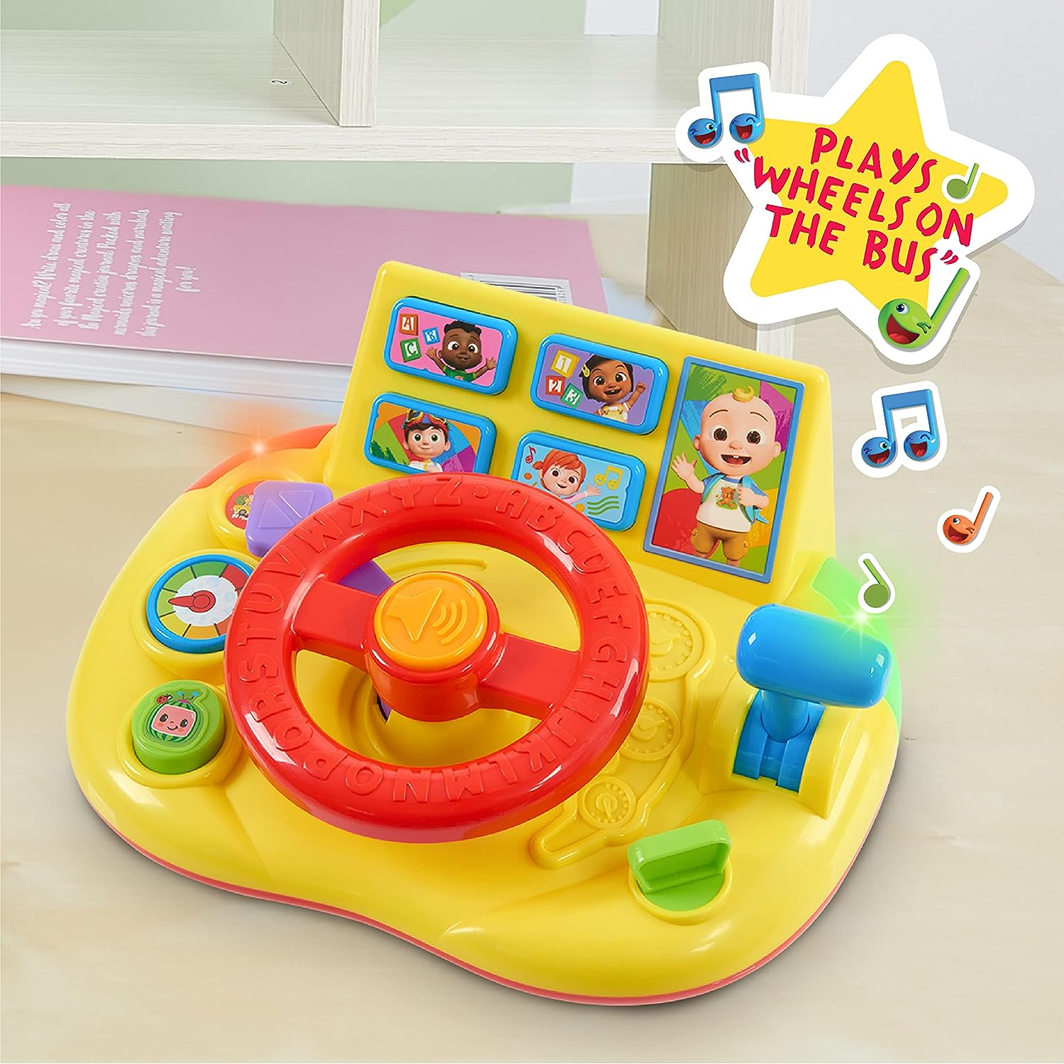 CoComelon Learning Steering Wheel, Learning & Education, Officially Licensed Kids Toys for Ages 3 Up by Just Play