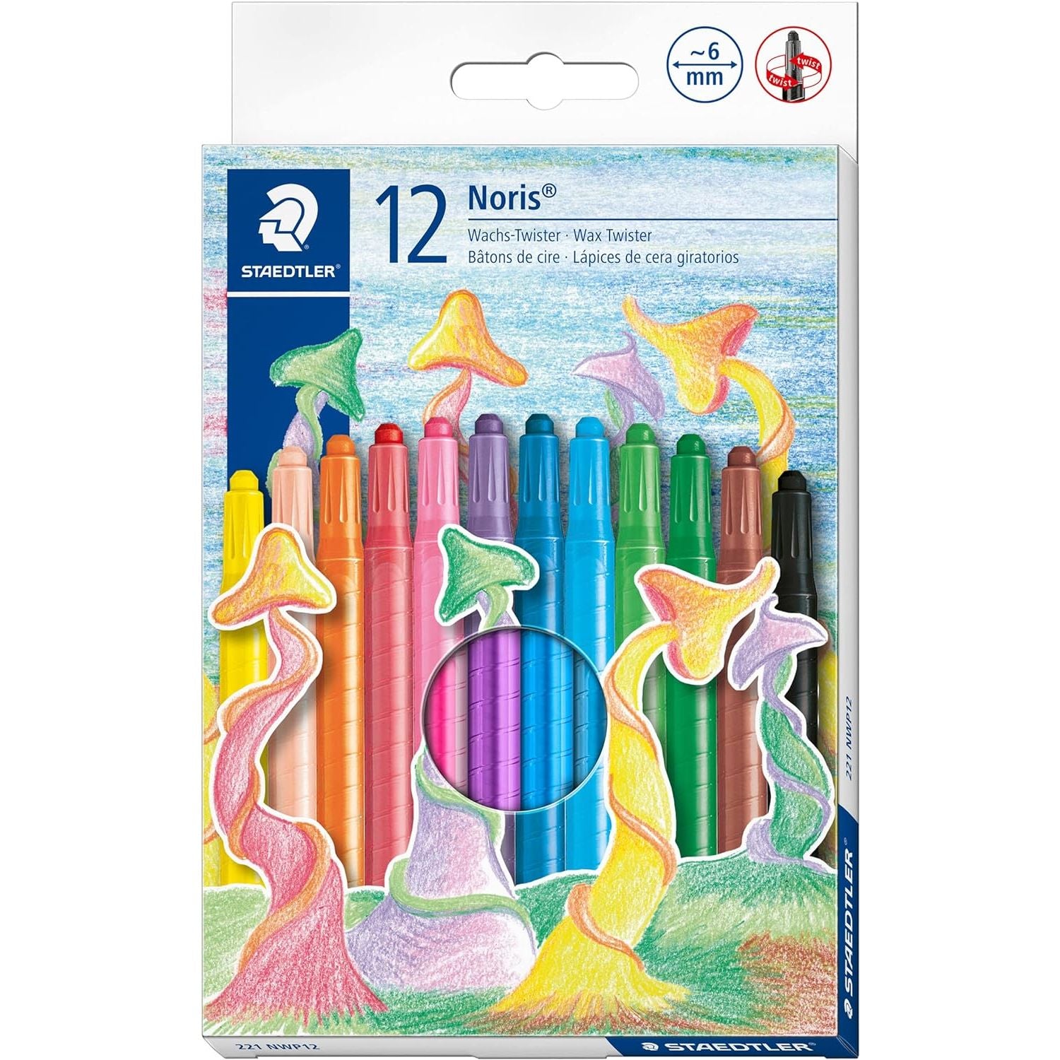 Staedtler noris 221 nwp12 wax crayons - pack of 12