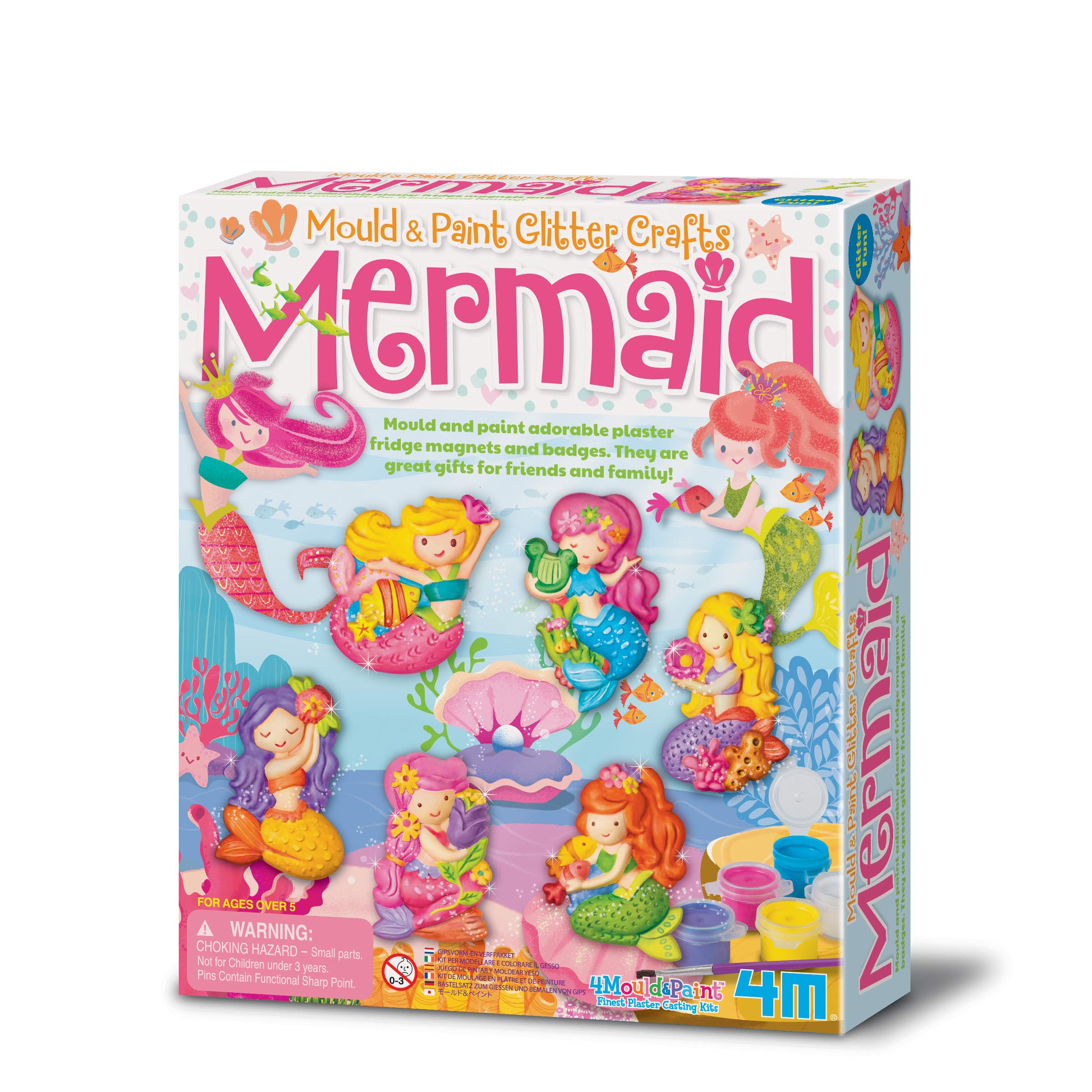 Eduman Mould & Paint Mermaid, Make Your Own, DIY for girls T2547, 6+