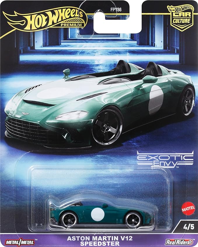 Hot Wheels Car Aston Martin V12 Speedster, Culture Circuit Legends Vehicles