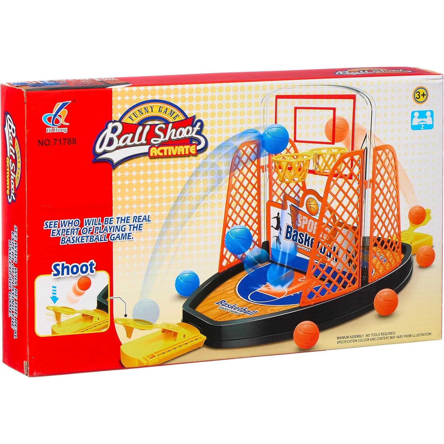 Di Hong Double Basket Ball Shooting Game 71788 - Multi Color
