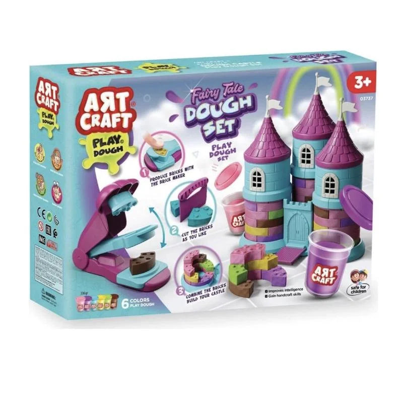 Art Craft Fairy Tale Castle Dough Play Set 336 Gr