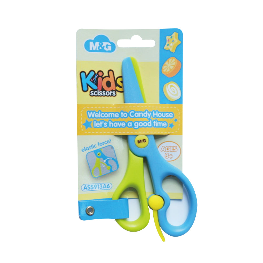 M&G ASS913A6 High Quality Plastic With Metal Hard Sharp Scissors Zigzag ( COLOR MAY VARY)
