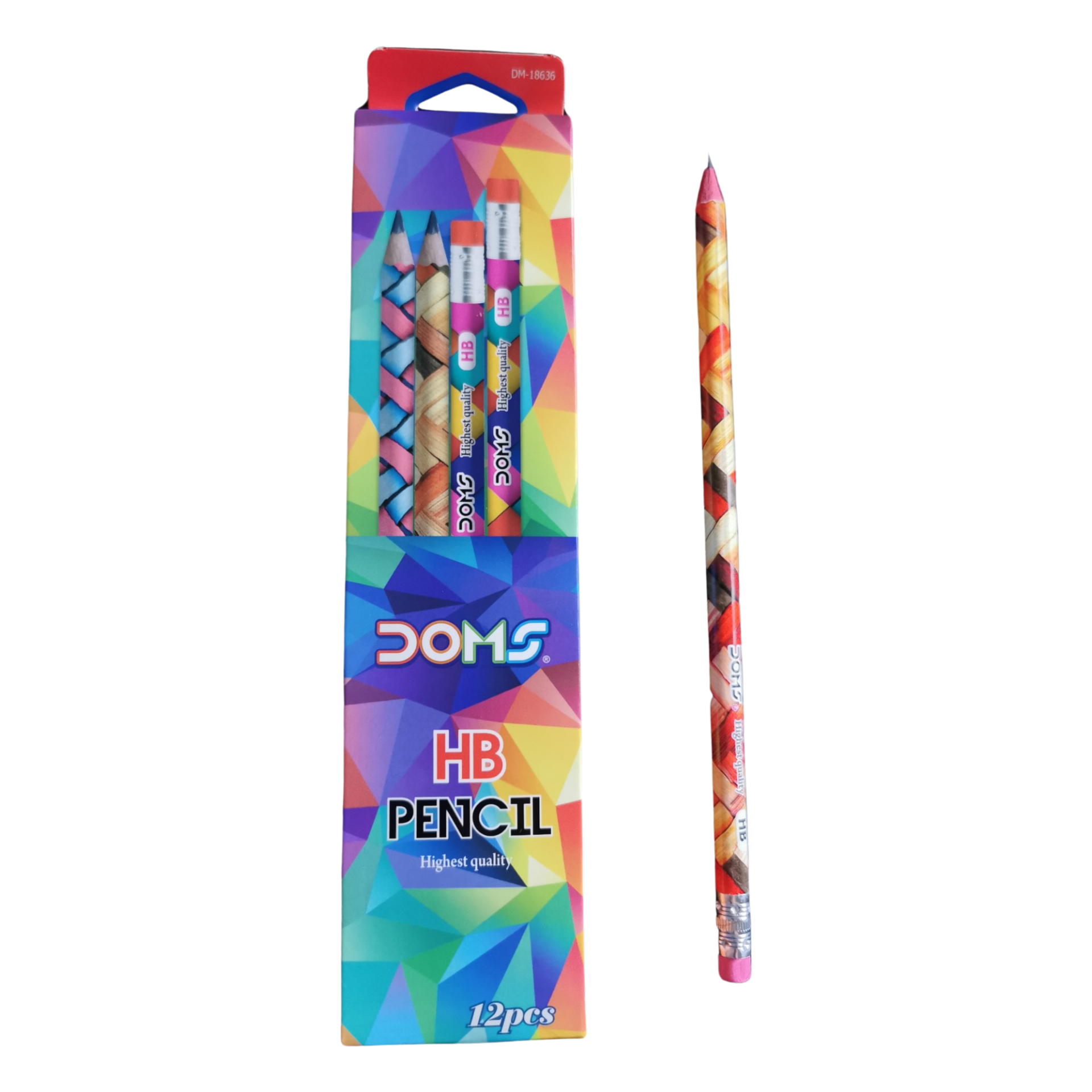 DOMS High Quality pencil , HB (Pack of 12) (many colors)