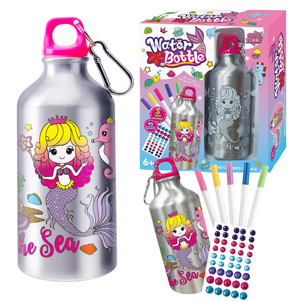 Color Your Own  Water Bottle - Little Mermaid