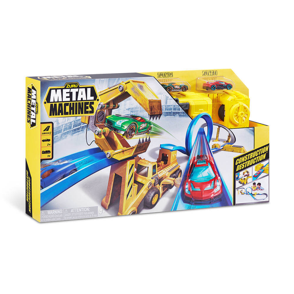 Zuru Metal Machines Racing Track Playset With Mini Racing Car