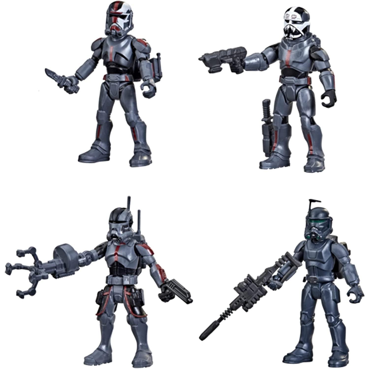 Star Wars Mission Fleet Clone Commando Clash 2.5-Inch-Scale Action Figure 4-Pack with Multiple Accessories, Toys for Kids Ages 4 and Up,F5333 - BumbleToys - 3+ years, Hasbro, Mandalorian, Mission Fleet, OXE, Pre-Order, star wars