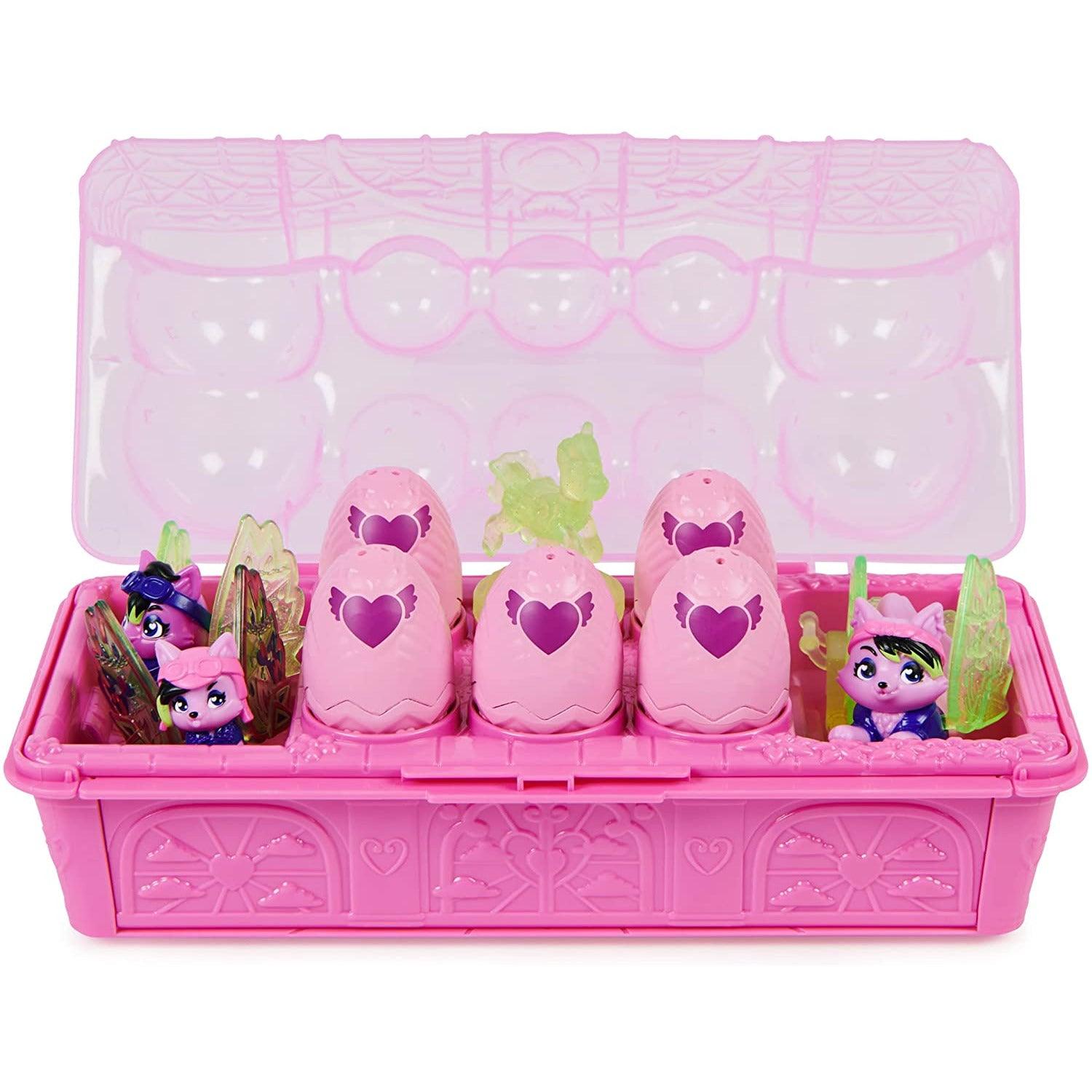 Hatchimals CollEGGtibles, Rainbow-Cation Wolf Family Carton with Surprise Playset. - BumbleToys - 5-7 Years, Girls, Hatchimals CollEGGtibles, Miniature Dolls & Accessories, Pre-Order