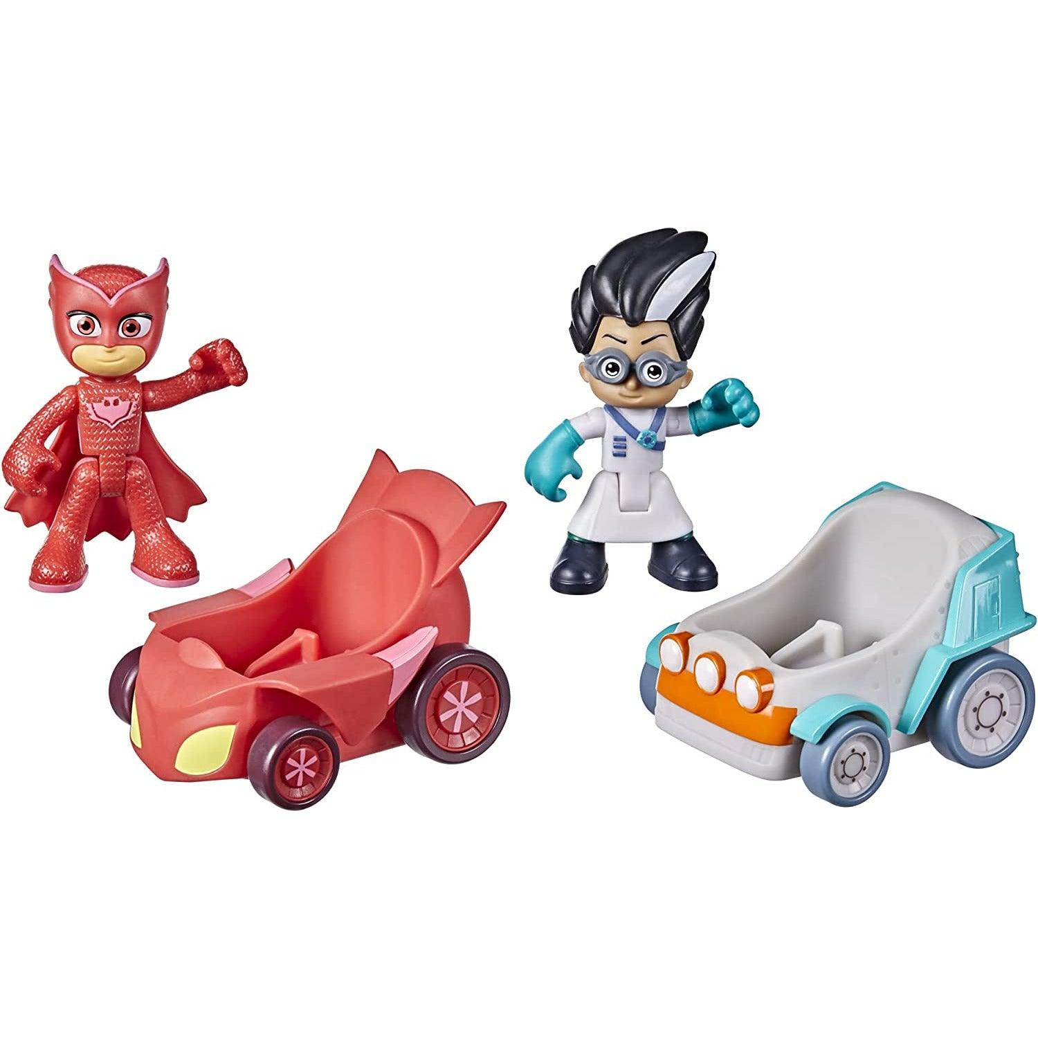 PJ Masks Owlette vs Romeo Battle Racers Preschool Toy, Vehicle and Action Figure Set for Kids Ages 3 and Up - BumbleToys - 5-7 Years, Action Battling, Boys, Catboy, Eagle Plus, Pj Masks, Preschool Toy