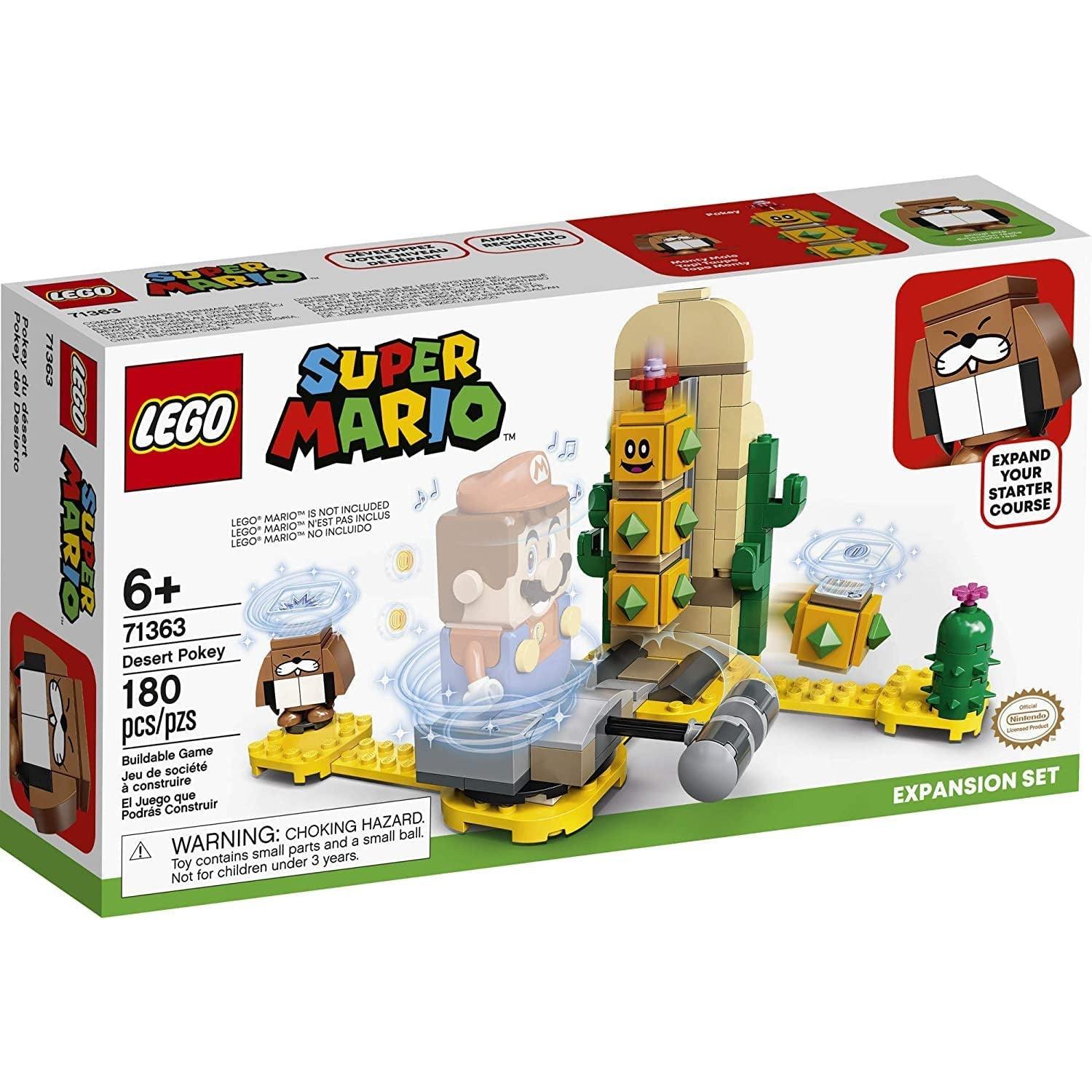 LEGO Super Mario Desert Pokey Expansion Set 71363 Building Kit; Toy for Creative Kids to Combine with The Super Mario Adventures with Mario Starter Course (71360) Playset (180 Pieces) - BumbleToys - 6+ Years, Boys, Lego, Super Mario, Toy Land