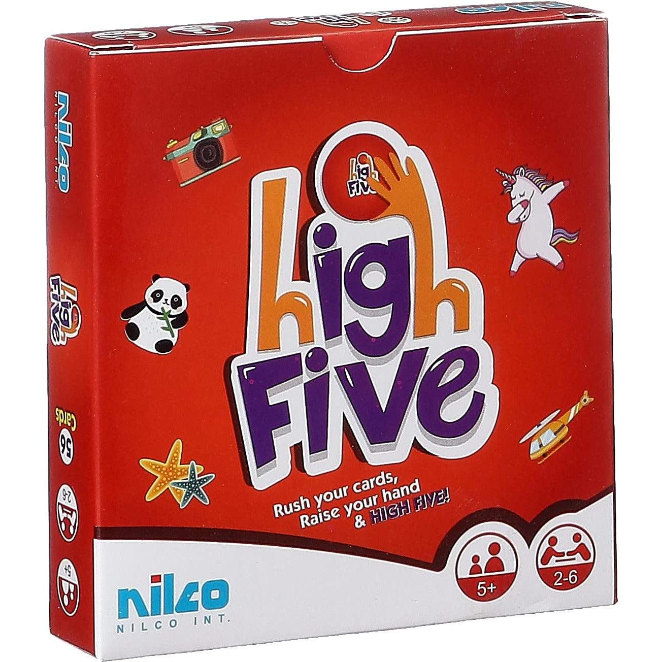 Nilco High Five Original Travel RED - BumbleToys - 5-7 Years, Card & Board Games, Nilco, Pre-Order, Puzzle & Board & Card Games, Unisex