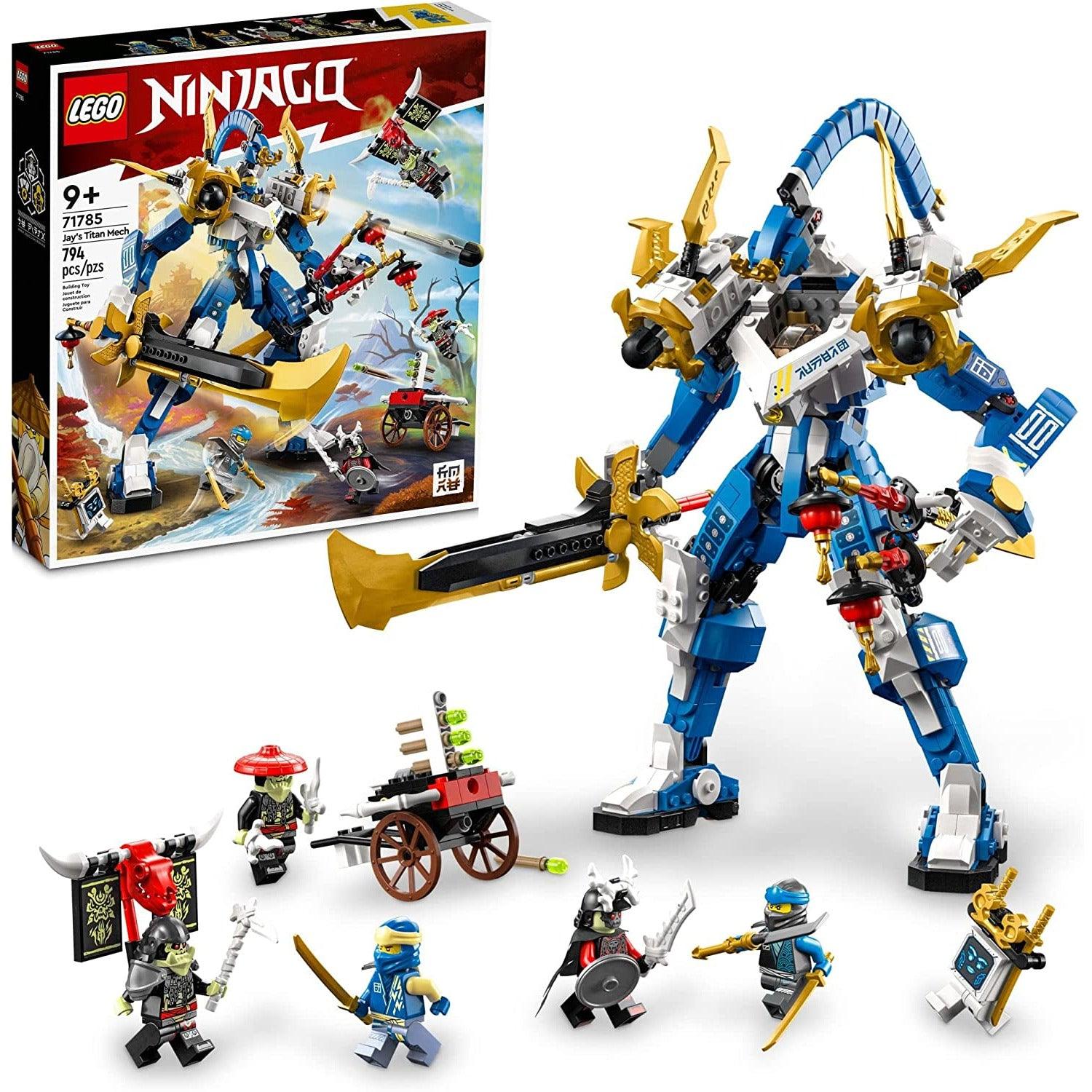 LEGO NINJAGO Jay’s Titan Mech 71785 Building Toy Set for Kids, Boys, and Girls Ages 9+ (794 Pieces) - BumbleToys - 5-7 Years, Arabic Triangle Trading, Boys, LEGO, Ninjago, Pre-Order