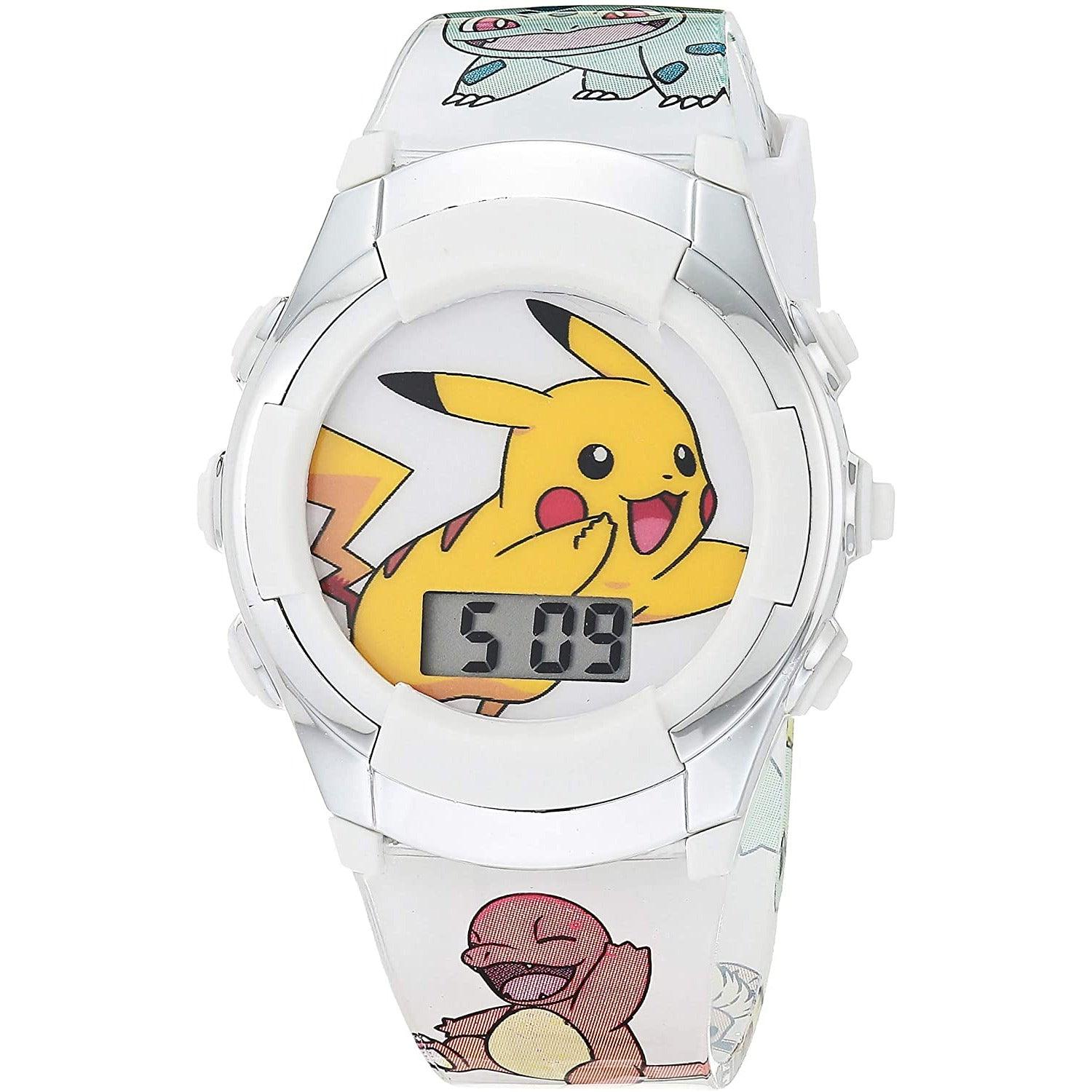 Pokemon Digital LCD Quartz Watch Accutime for Kids and Toddlers - BumbleToys - 5-7 Years, Boys, OXE, POKEMON, Pre-Order, Wrist Watches