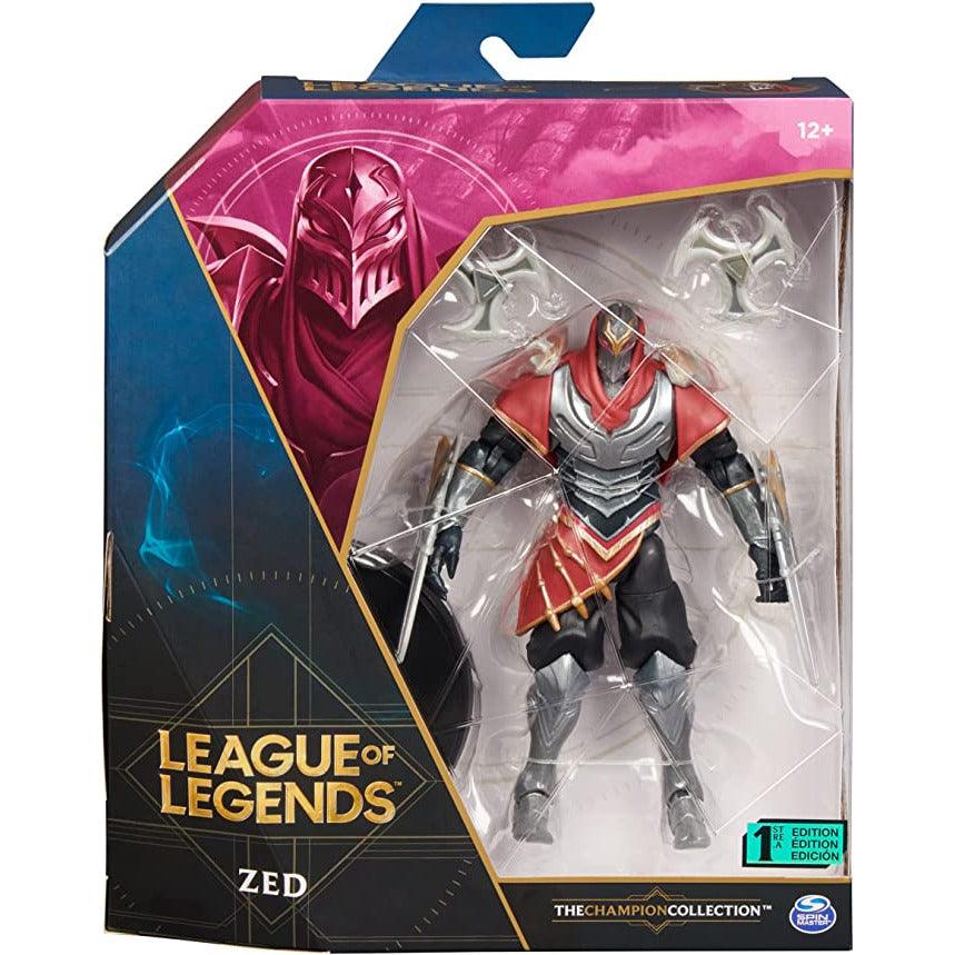 League of Legends, 6-Inch Zed Collectible Figure w/ Premium Details and 2 Accessories, The Champion Collection, Collector Grade - BumbleToys - 5-7 Years, Boys, Characters, collectible, collectors, EXO, Figures, LEAGUE OF LEGENDS, Pre-Order, zed