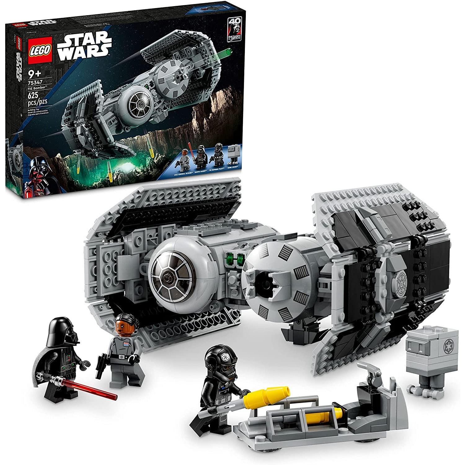 LEGO 75347 Star Wars TIE Bomber, Model Building Kit, Starfighter with Gonk Droid Figure & Darth Vader Minifigure with a Lightsaber - BumbleToys - 5-7 Years, 8+ Years, Boys, LEGO, OXE, Pre-Order, star wars