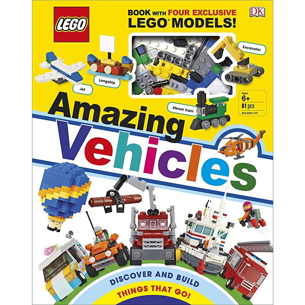 LEGO Amazing Vehicles: Includes Four Exclusive LEGO Mini Models - BumbleToys - 5-7 Years, Books, Boys, Clearance, Educational book, LEGO, OXE, Pre-Order, Technic
