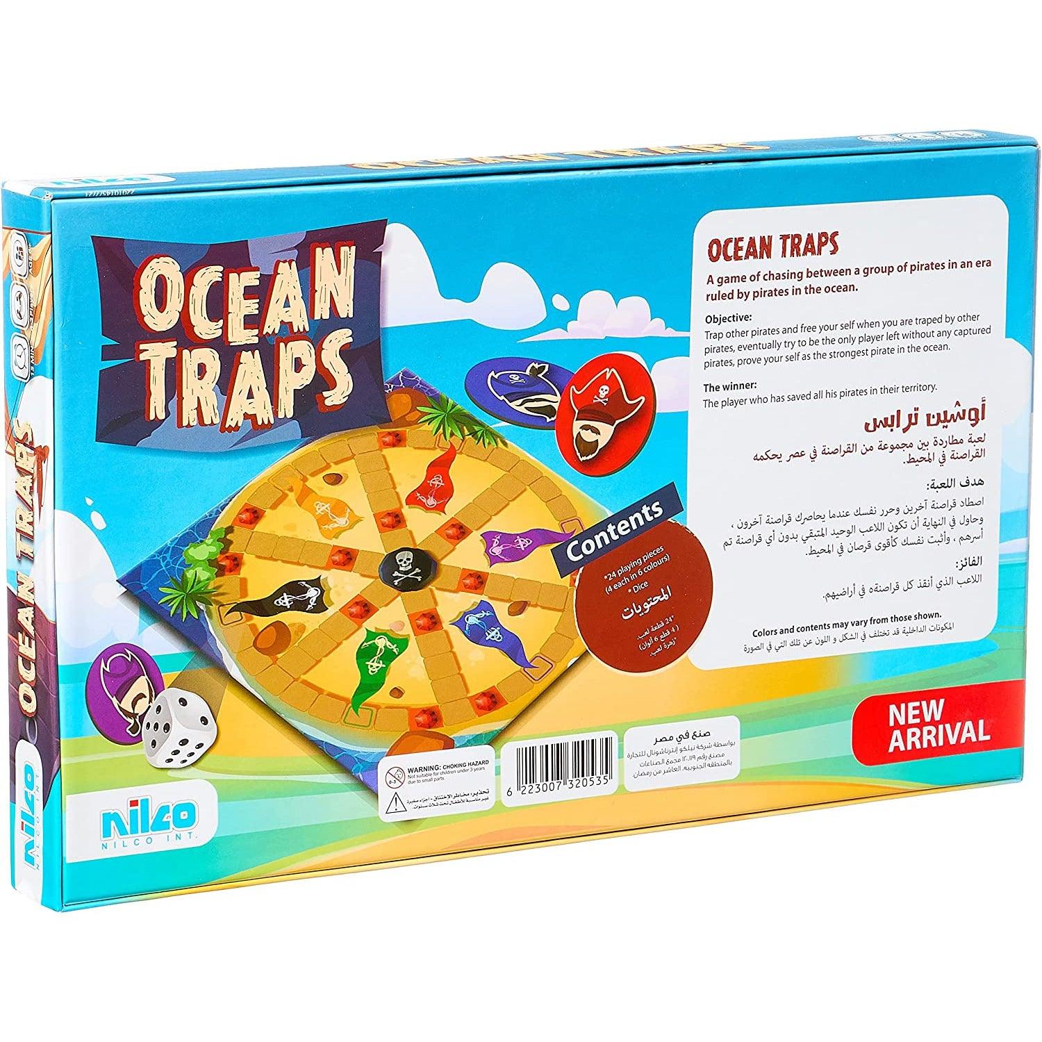 Nilco Ocean Traps Board Game - BumbleToys - 5-7 Years, Card & Board Games, Nilco, Puzzle & Board & Card Games, Unisex