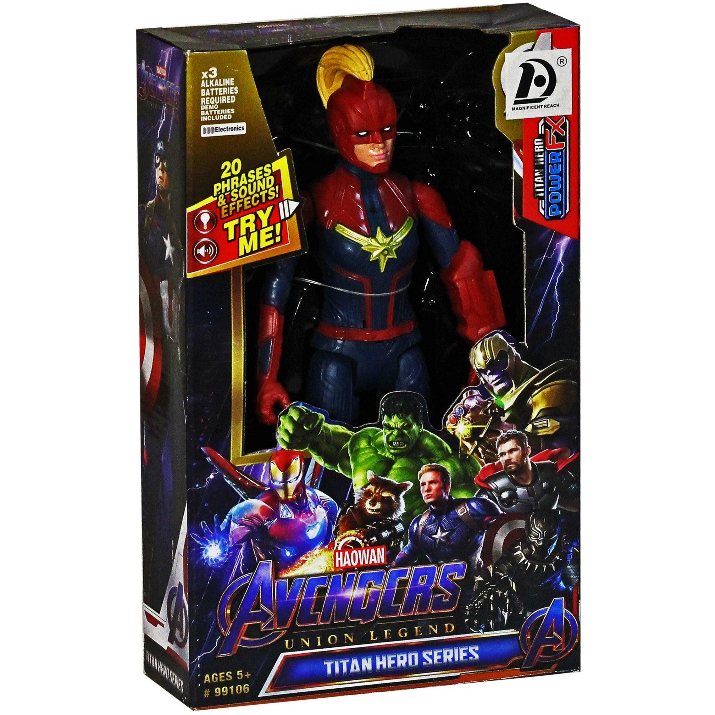 Avengers Union Legend Titan Hero Action Figure - Captain Marvel - BumbleToys - 5-7 Years, Avengers, Boys, Figures, Toy Land