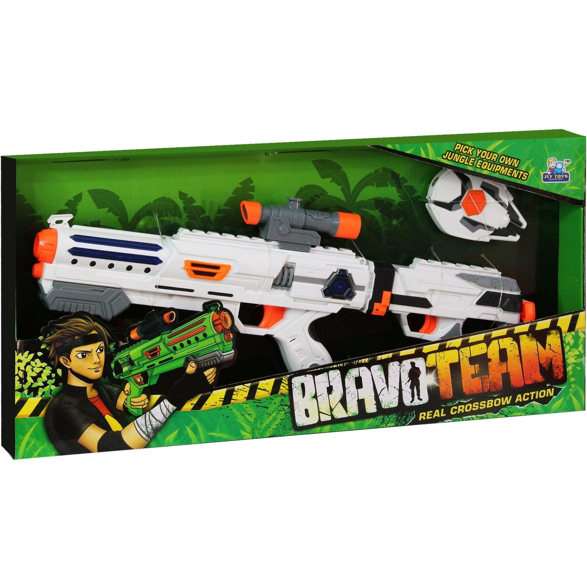 Bravo Team Jumbo Gun Real Crossbow Action With Sound & Light - BumbleToys - 5-7 Years, 6+ Years, Blasters, Blasters & Water Pistols, Boys, Guns, Toy House