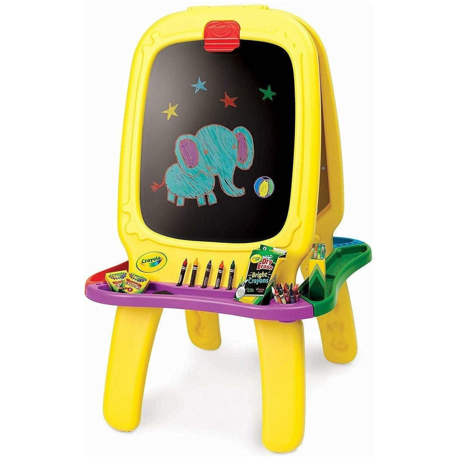 Crayola Deluxe Magnetic Double Whita And Black Board - BumbleToys - 2-4 Years, Blackboards & Easels, Boys, Crayola, Desk, Eagle Plus, Girls
