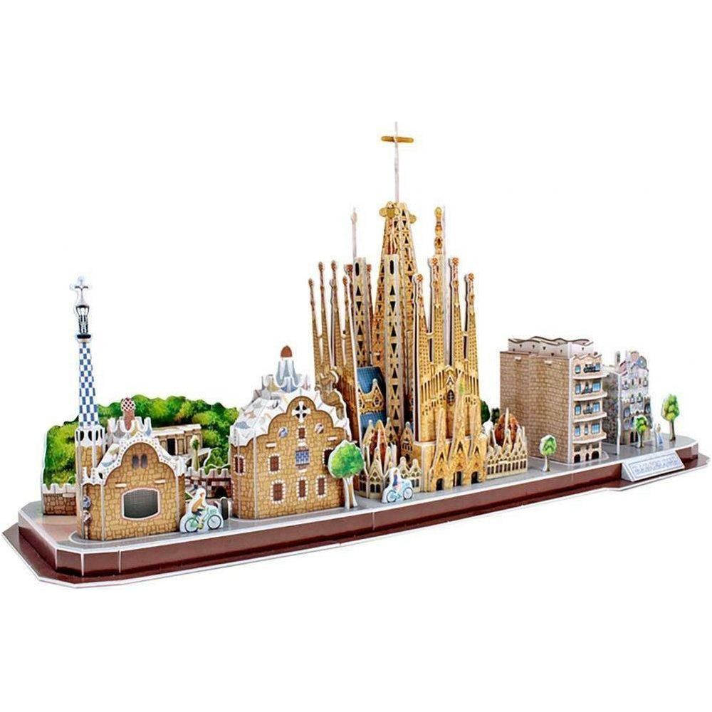 CubicFun CityLine Barcelona Landmarks Collection 3D Puzzle 186 Pieces - BumbleToys - 3D, 5-7 Years, Boys, Cecil, Girls, Puzzle & Board & Card Games, Puzzles & Jigsaws