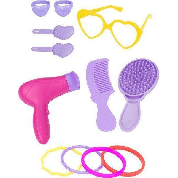 Dede 3509 Barbie Beauty Salon Dresser 16 Pieces - BumbleToys - 5-7 Years, Barbie, Cecil, Girls, Roleplay