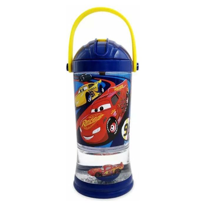 Cars Lightning McQueen Mater kids flip top water bottle disney